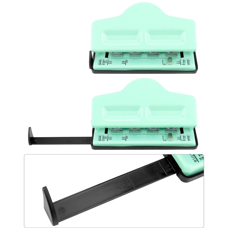 QWORK® Paper Hole Punch for Refillable Notebooks - Fits A4,