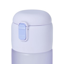 Francfranc One Touch Clear Bottle, Purple, Water Bottle, My Bottle, New Life