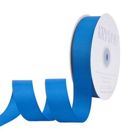 Kryvus Grosgrain Ribbon, Royal Blue Ribbon 25mm x Continuous 45 Metres, Royal Blue Grosgrain Ribbon Perfect for Gift Wrapping, Crafts, Sewing, Wedding Decor, DIY Hair Accessories and More