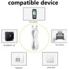 Long Telephone Extension Cord 10 FT, White, Phone Cable Line