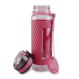SMARDY BPA-Free Leak-Proof Water Bottle 450 ml Tritan for Children and Sports Pink with Fruit Strainer