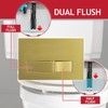 SPARES2GO Luxury Concealed Toilet Cistern Flush Plate Kit for Wall