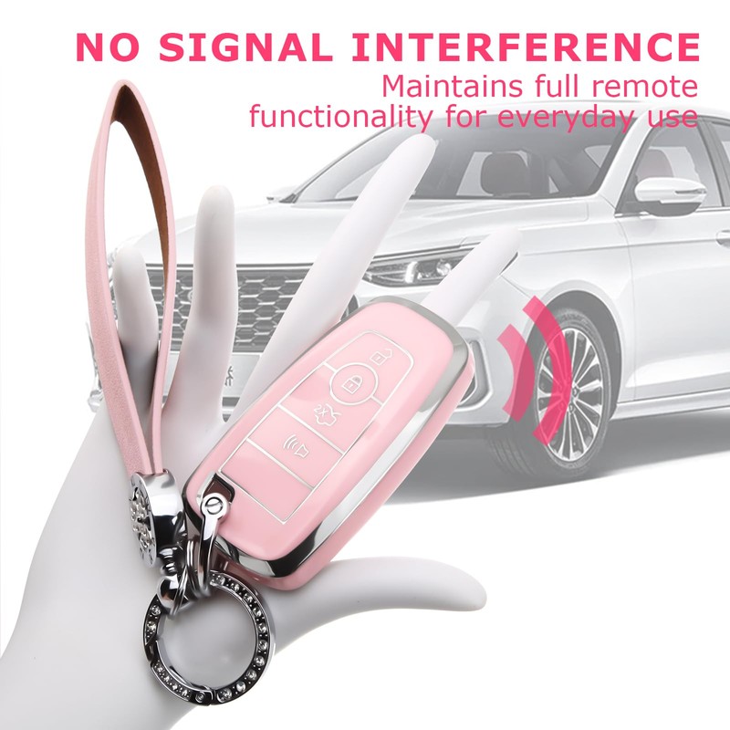 8T69T for Ford Key Fob Cover with Keychain Accessories