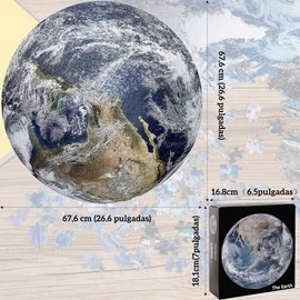 BEAUTY CHOICE Rompecabezas 1000 Piezas, Puzzles de Tierra para Adultos,Decoración de Pared, Juego Educativo,Juguetes para Adolescentes, Rompecabezas Redondo de Primer Plano, Alta Resolución Regalo