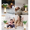 AIHYING Flower Night Light,Touch Vase Lamp,Rechargeable Cordless Table Lamp,Dimming Small