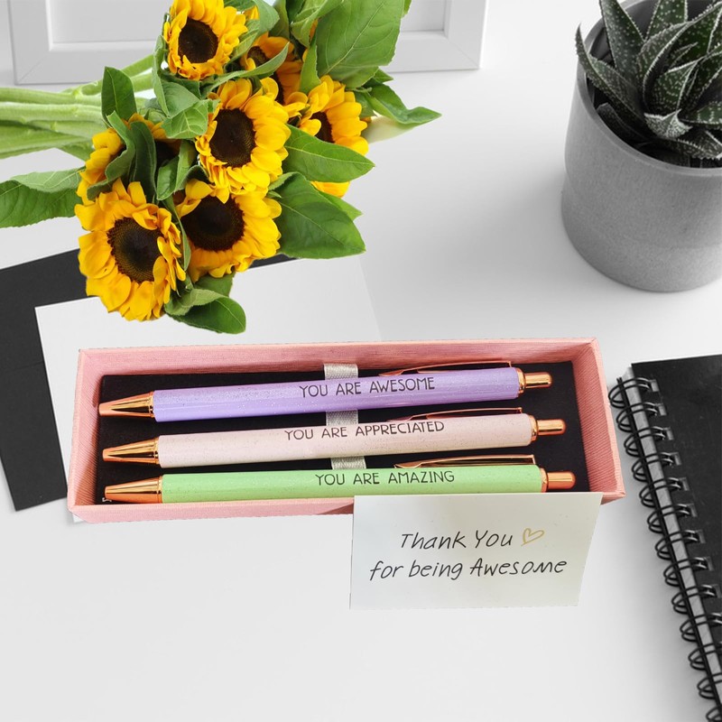 3PCS Fancy Ballpoint Pens Teacher Appreciation Gifts Thank You Gift