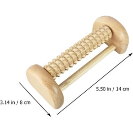 GANAZONO Rodillo Masajeador de Pies de Madera Ergonómico para Fascitis Plantar Alivio Eficaz Portátil y Duradero
