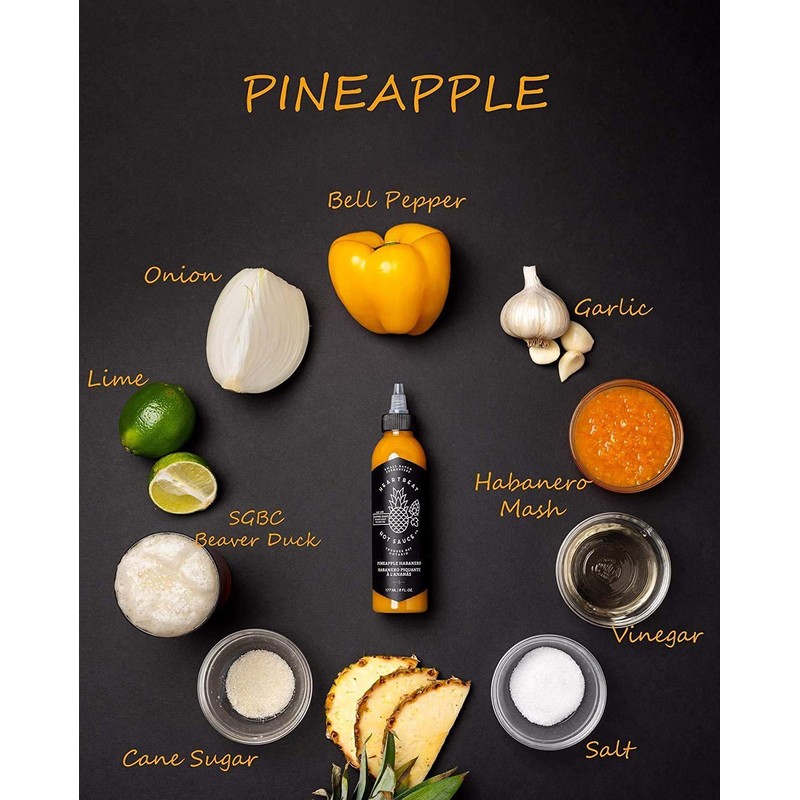 Heartbeat Hot Sauce Co.- Pineapple Habanero, 6 oz (Pack of