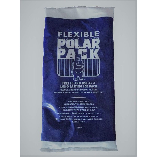 Flexible Polar Pack, Warm Compress or Cold Ice Pack, 12" x 6"