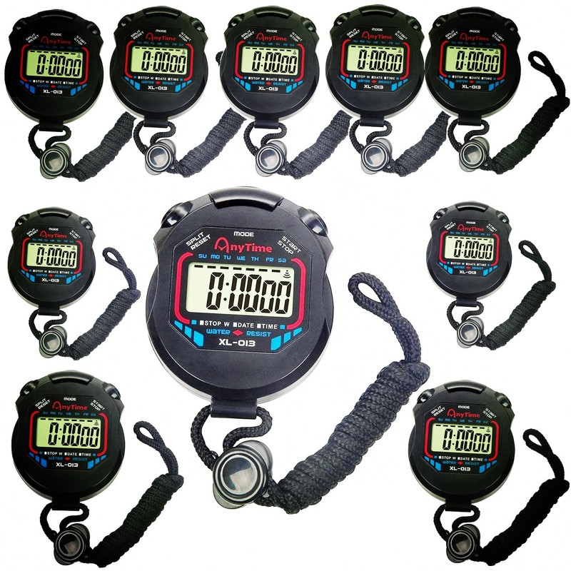 Fomatrade pack of 10pcs/lot Digital Handheld Multi-function Professional Electronic Chronograph