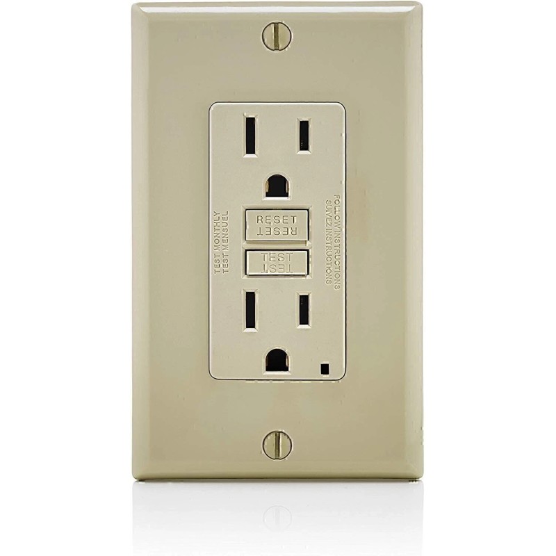 Leviton GFNT1-E Self-Test SmartlockPro Slim GFCI Non-Tamper-Res