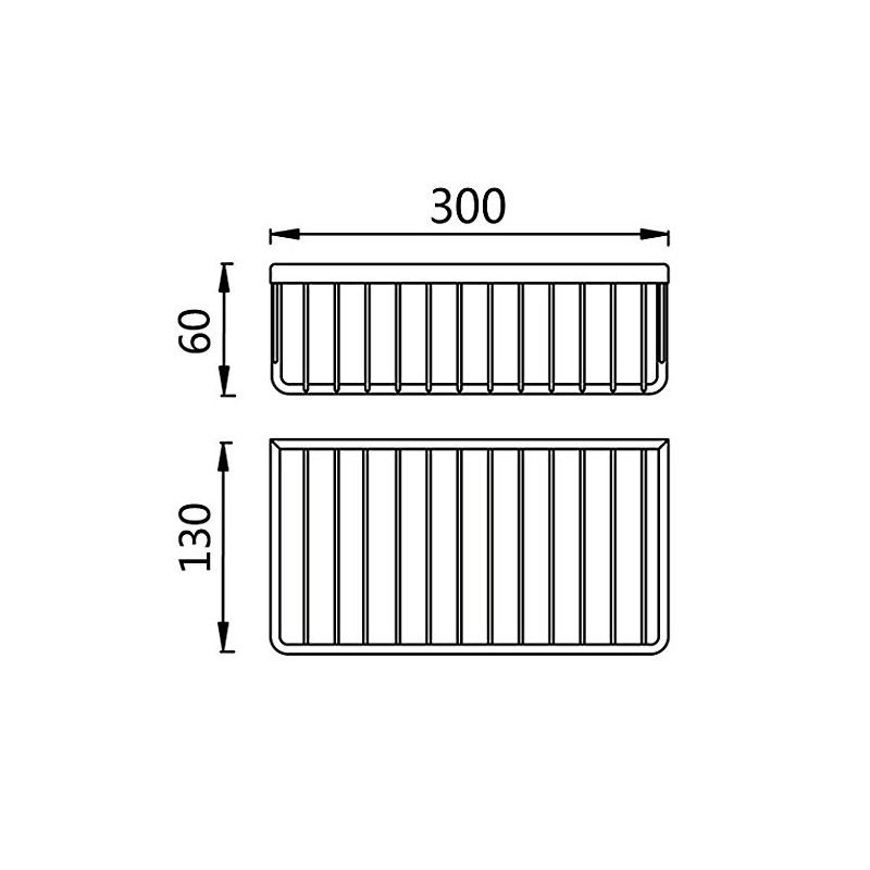 Konhard CS004 Solid Stainless Steel Bathroom Shower Caddy Wall Mount,