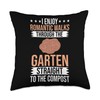 Worm Farming Funny Composting Earthworm Vermicompost Throw Pillow