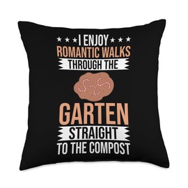Worm Farming Funny Composting Earthworm Vermicompost Throw Pillow