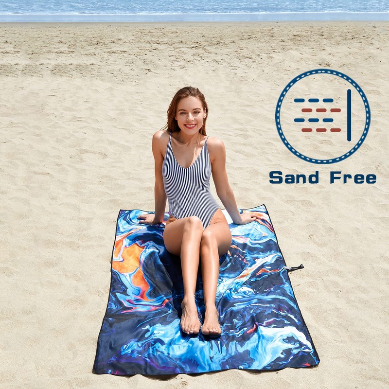 DARCHEN Microfiber Beach Towels Oversize Quick Dry Towel[1 or 4