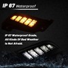 PGTOPONE Switchback White/Amber LED Front Side Marker Headlight Daytime Running