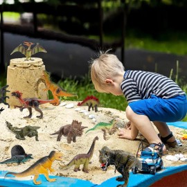 Oumuamua Dinosaur Toy Set – 12 Realistic Plastic Figures (6-7") Including T-Rex