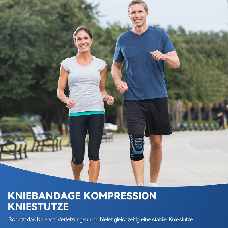 1 x Compression Knee Bandage with Adjustable Velcro Bandage for