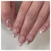 Domiya Nail Tips, 24 Pieces, Ballet, Autumn and Winter, Nail