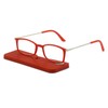 KoKoBin Ultra-thin anti-blue reading glasses, anti-glare glasses,Red 2.00