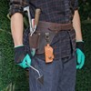 TOURBON Leather Garden Tool Bag Adjustable Waist Work Belt Pouch
