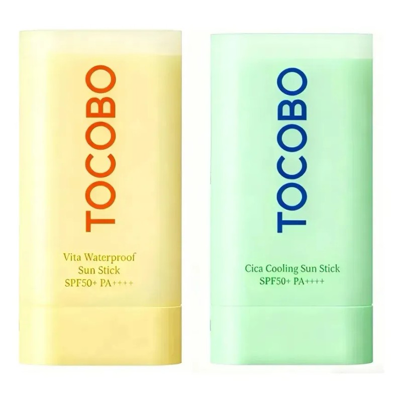 2pc Tocobo Vita Spf50+ Protector Solar (verde+ Amarillo)