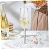 PartyKindom Glasses with Inner Rose Design - Elegant Wine Glasses