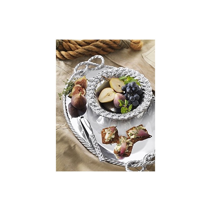 Mariposa Rope Oval Serving Tray
