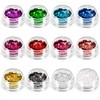 12 Colour Face Glitter Chunky Sequins and Fine Glitter Mix