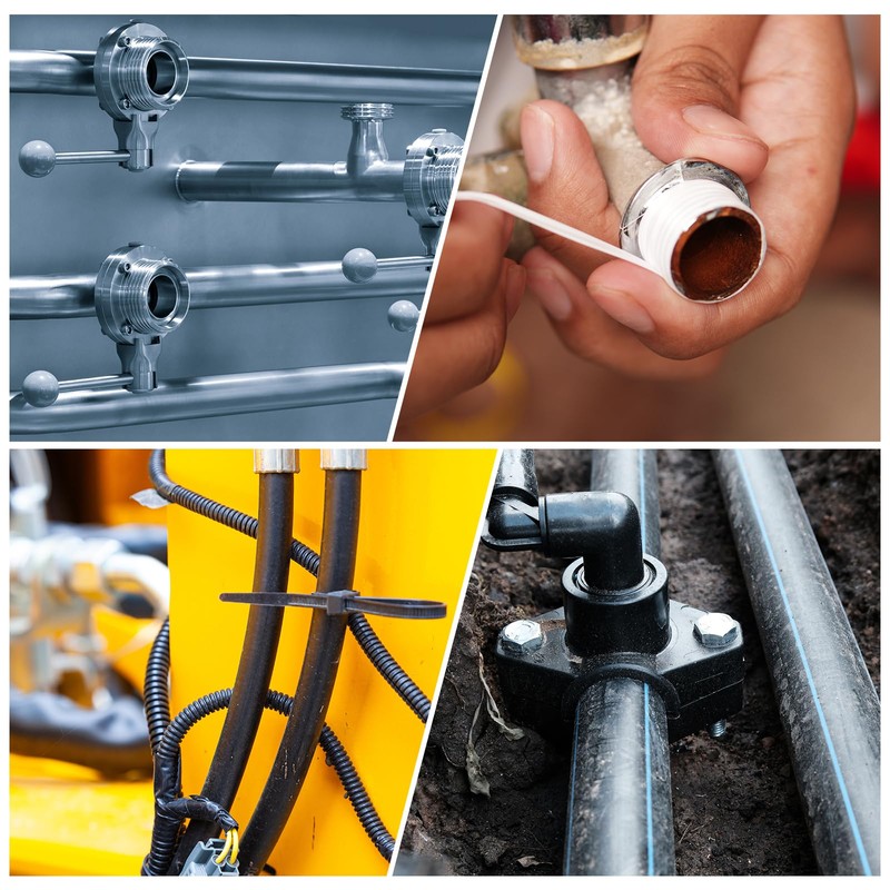 sourcing map 2Pcs 5/8" Tee Hose Barb Pipe Fitting, 304