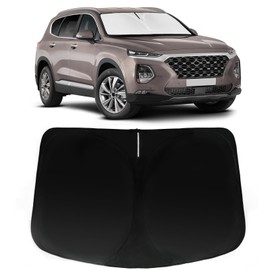 PAIMOHO Windshield Sun Shade for Hyundai Santa Fe 2019-2024, Car Front Window Sunshade with 240T Sun Visor Protector Blocks UV Rays Heat Sun Shield Accessories