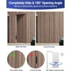 7 Inch Invisible Door Hinges (2 Pack), 3D Adjustable Hidden