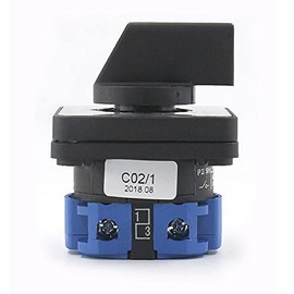 1 PCS Universal Rotary Cam Changeover Switch LW26-20 C02/1 2 Position 4 Terminals 220V 20A Rotary Selector Universal Rotary Cam Changeover Switch