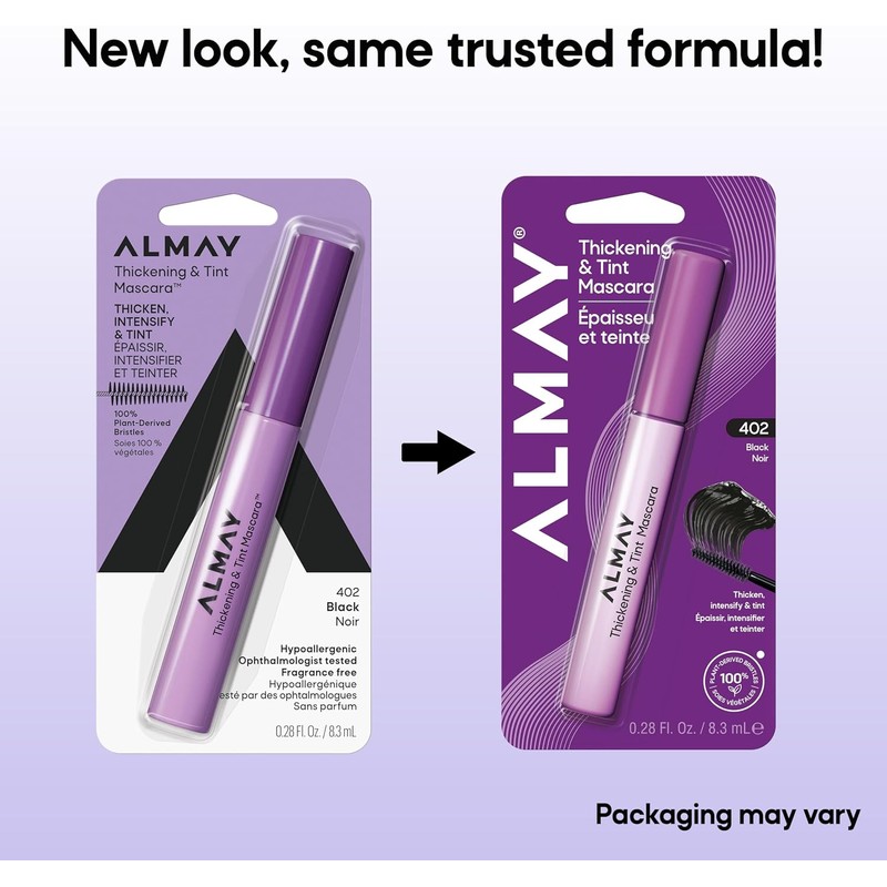 Mascara de Pestañas Almay Thickening Mascara Tono Black 8.3ml