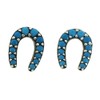 Shinjuku Ginokura Horseshoe Silver 925 Stud Earrings (2 Pieces) Horseshoe