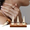 Oirlv Wooden Ring Stand Ring Storage Holder for Display and