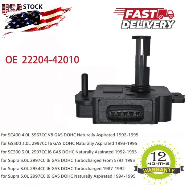 Unbranded 22204-42010 MAF Mass Air Flow Meter Sensor For Toyota