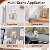 2pcs Cat Fur Keepsake Fridge Magnets, Clear Cute Cat Hair