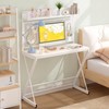 Elephance Small Gaming Desk with Pegboard, 39 Inch Computer Desk