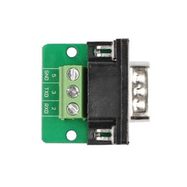Futheda D-sub DB9 Interface Breakout Board Connector 9-pin 2-row Male RS-232 Serial Port Solderless Terminal Block Adapter