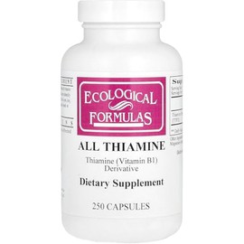 Ecological Formulas Allithiamine Vitamin B1 Capsule, 50 mg, 250 Count