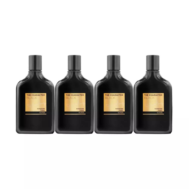 BONNIN 보닌 더캐릭터 블랙 시그니처 토너 140ml 4개 Borinin The