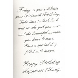 Happy Birthday Sweet Sixteen (Age3)