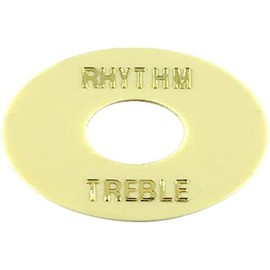 Allparts AP 0663-028"Rhythm/Treble Plate" Replacement and Small Parts for Electric Guitar Cream