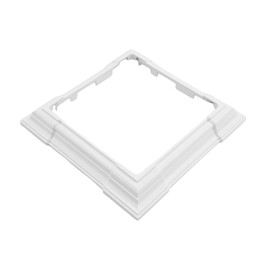 WEATHERABLES Adjustable Vinyl Skirt - Weatherproof Premium Vinyl with Easy Installation on Patios, Porches, Mailbox Posts, or Fence Posts - White