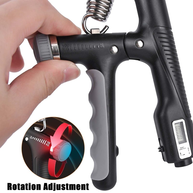 Hand Trainer Forearm Trainer: Finger Trainer with Counting Function 10-100