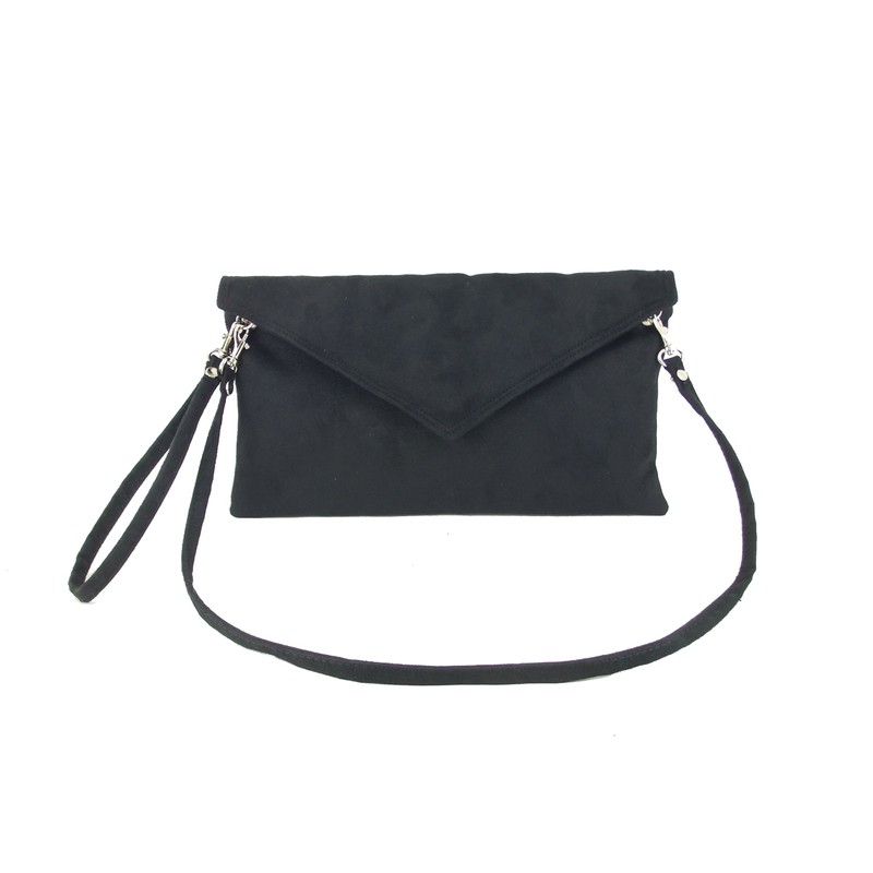 LONI Women Neat Envelope Clutch/Shoulder Bag Faux Suede