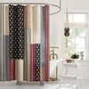 MODERN HEIRLOOM Americana Patchwork Fabric Shower Curtain, Machine Washable, 72"