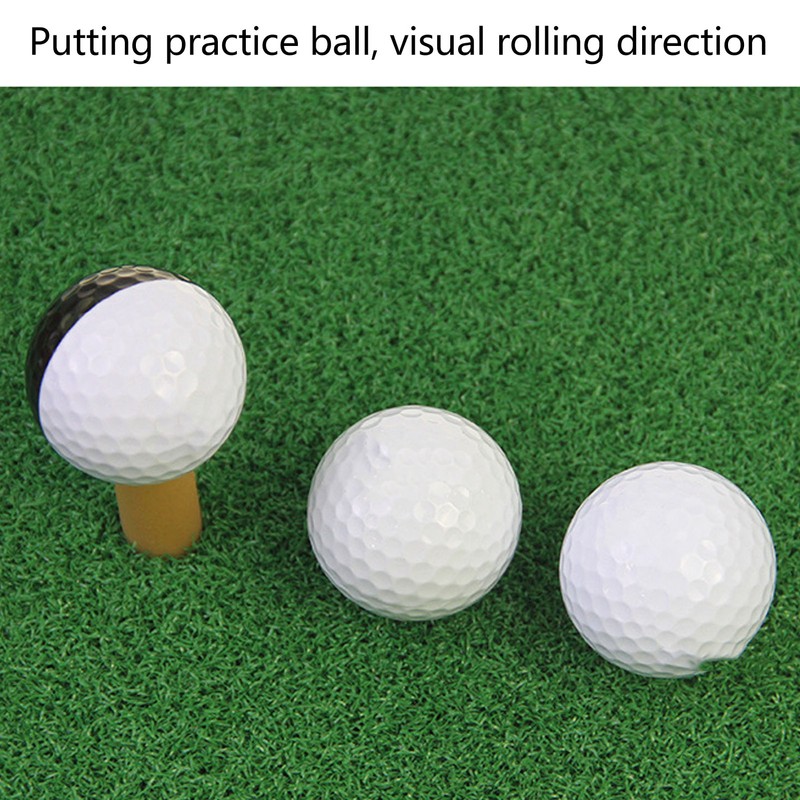 6PCS Golf Balls Synthetic Rubber Resin Putting Practice Ball for