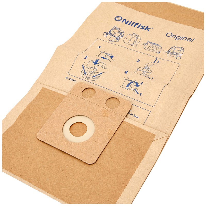 Nilfisk 140 8618 000 Filter Bag, 10 Litre Capacity, 10